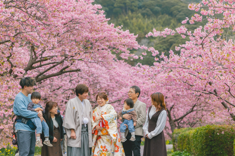 桜と一緒に撮影はいかが?