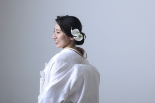 白無垢×白背景スタジオ