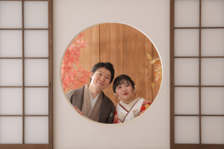 和装洋装をシンプルに残す