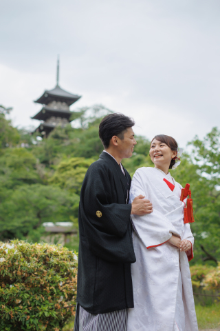 新緑の中で和装撮影を【三溪園ロケーション】