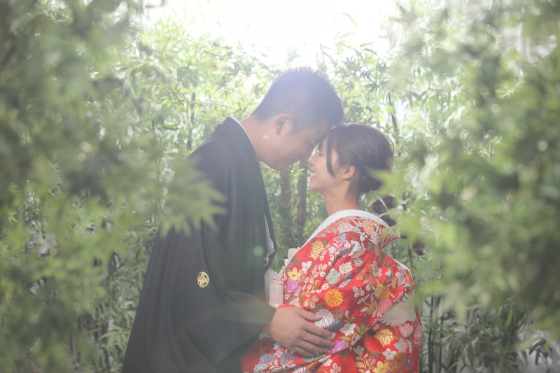 本格的なお茶室でのお写真もスタジオで！