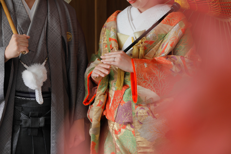 屋内庭園スタジオで残す和装フォト