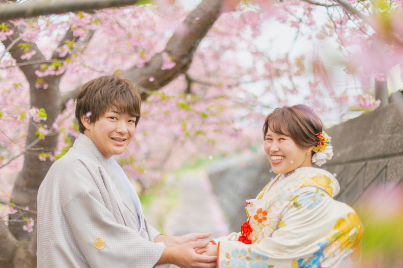 桜と一緒に撮影はいかが?