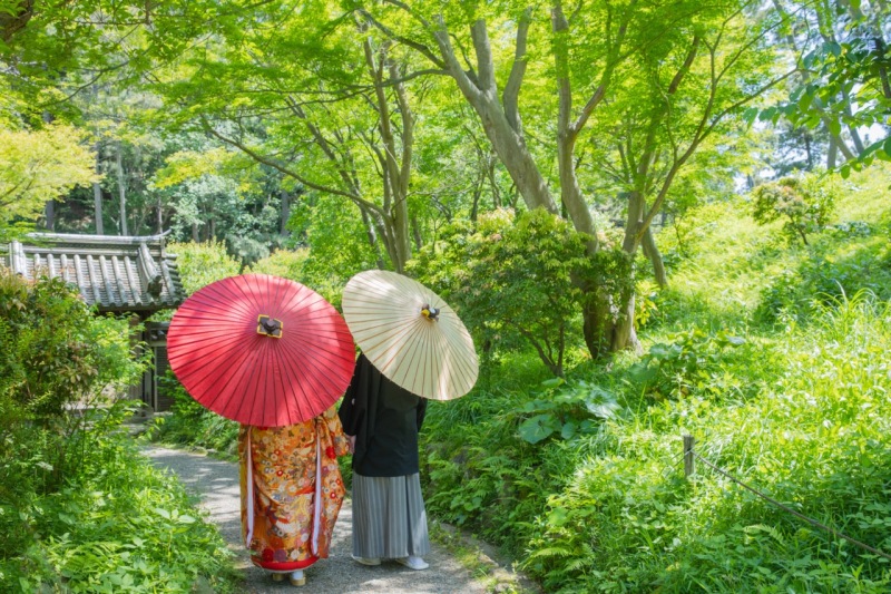 晴れの日の三溪園