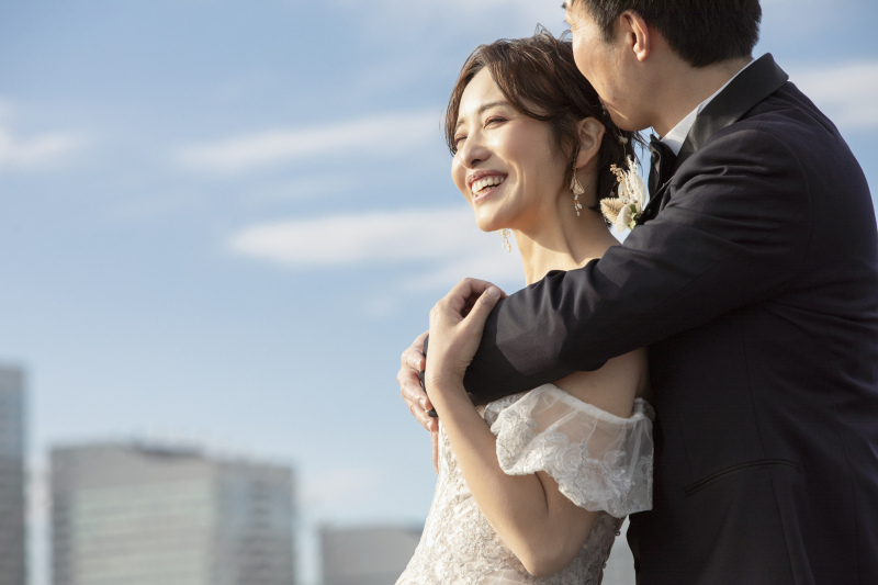 青空背景に爽やかな大桟橋