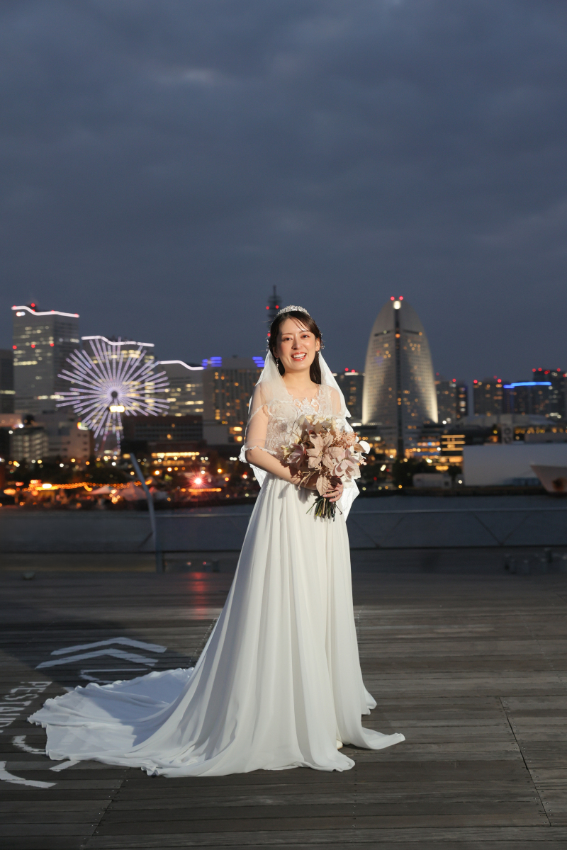 大さん橋ロケーション　夕景から夜景にかけて