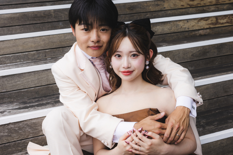 おしゃれなタキシード＆ドレスで大さん橋撮影！