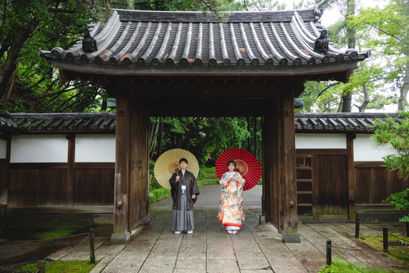 梅雨の日の三溪園
