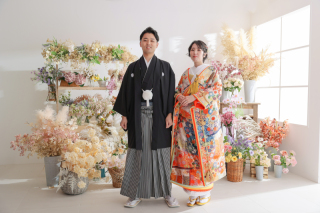 和装も洋装もいろんな背景で!