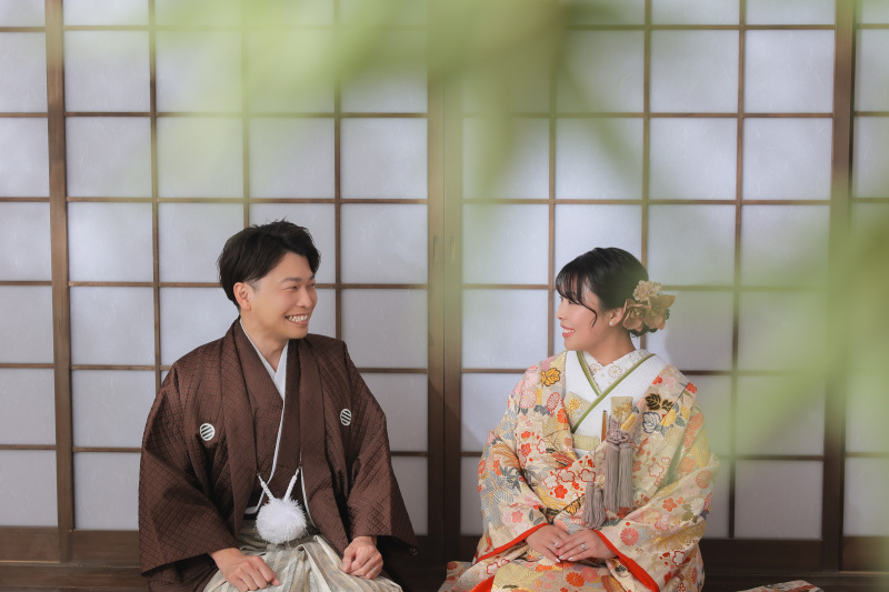素敵な笑顔で和装撮影!