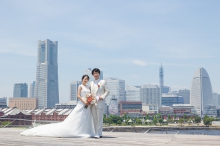 大さん橋で爽やかなお写真を！