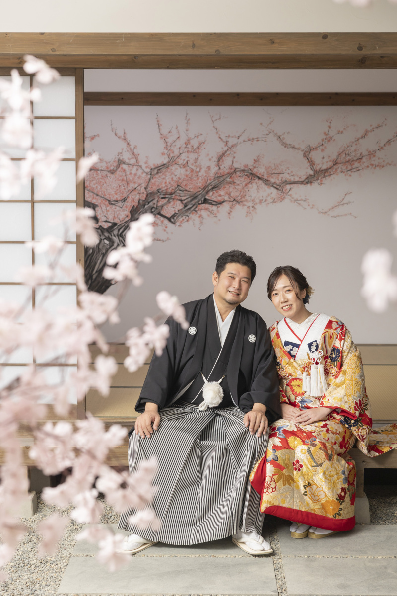 みなとみらい店の屋内庭園スタジオの内で様々な背景を使って