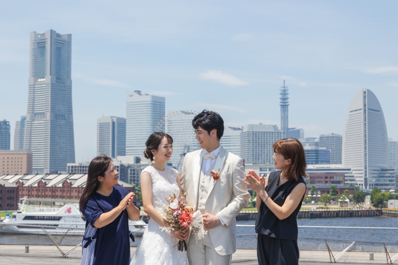 大さん橋で爽やかなお写真を!