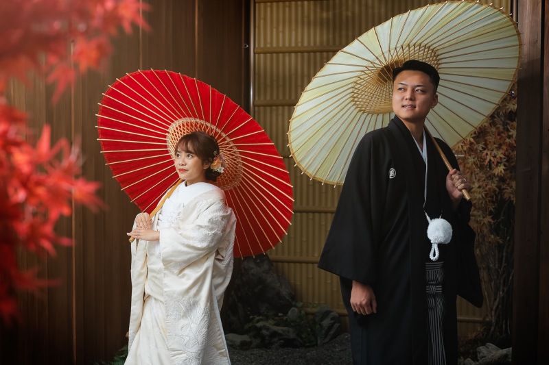 仲良く和装で楽しい撮影!
