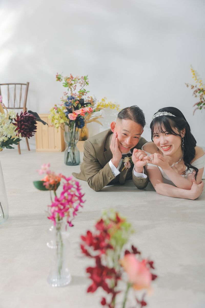 お花フォトを満喫できるハウススタジオ