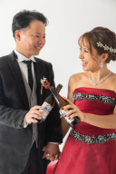  カラードレスとウェディングドレスで！