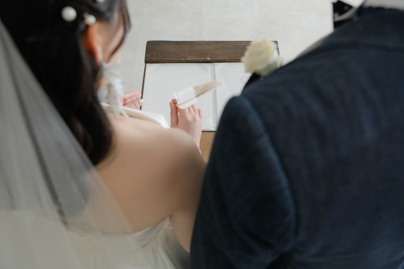 ハウススタジオで挙式の流れを