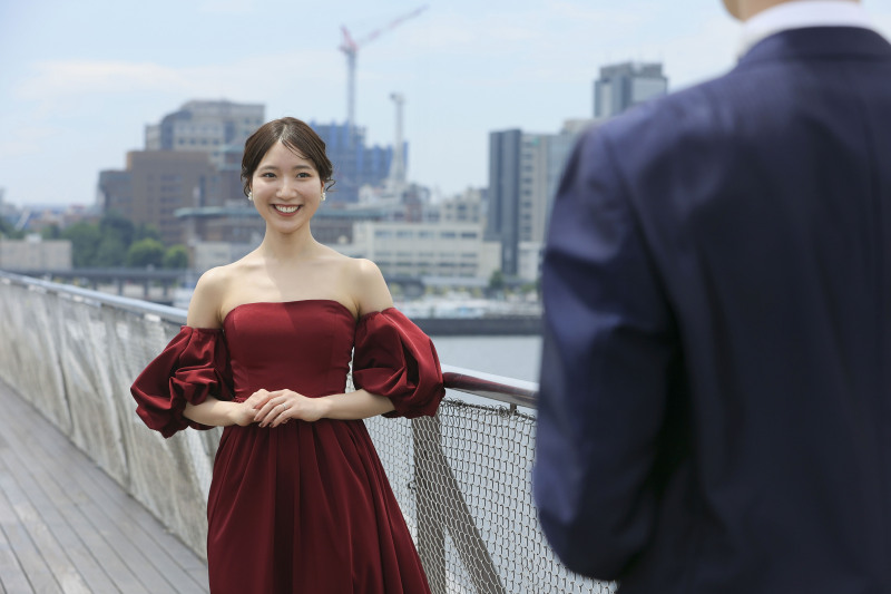 晴天の大桟橋