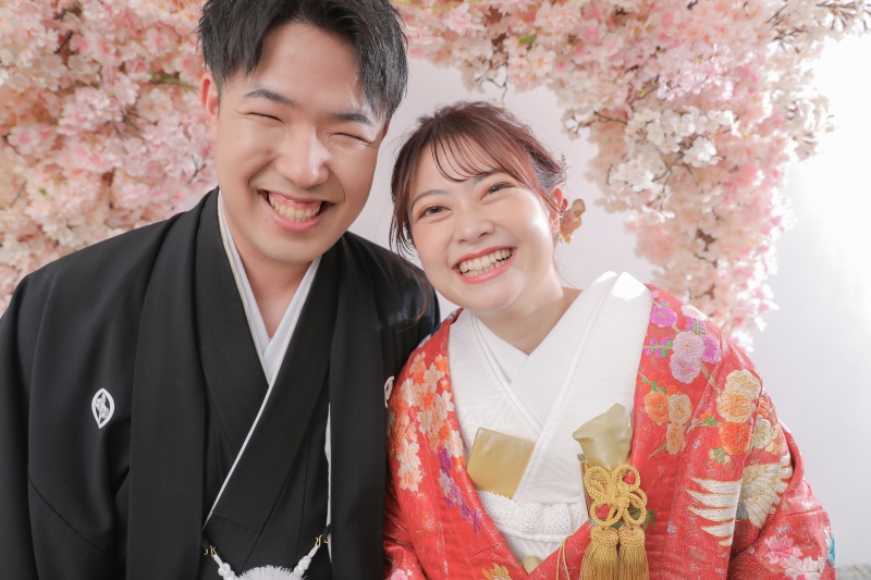 まるで外!ふたりだけでゆったりとスタジオ撮影