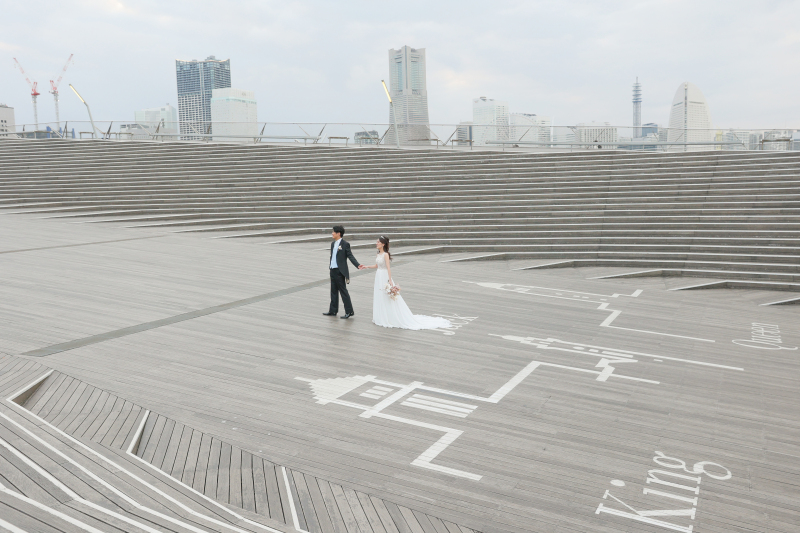 大さん橋ロケーション　夕景から夜景にかけて