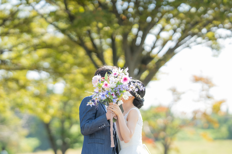 秋のロケーション撮影\緑いっぱいの公園で/