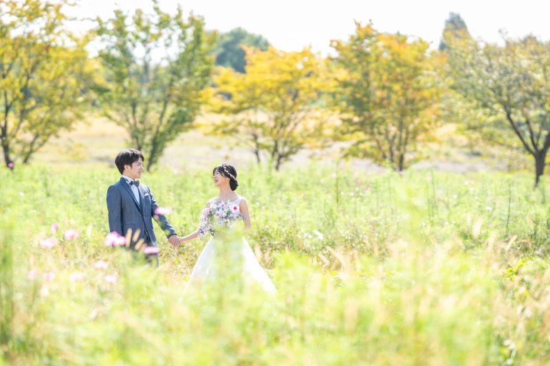 秋のロケーション撮影\緑いっぱいの公園で/