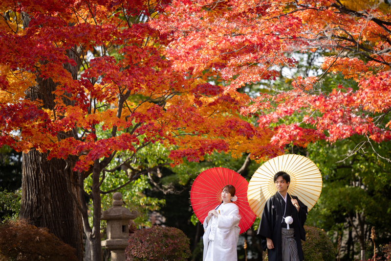 紅葉✕和装　写真映え間違えなし！紅葉シーズンの予約スタート！
