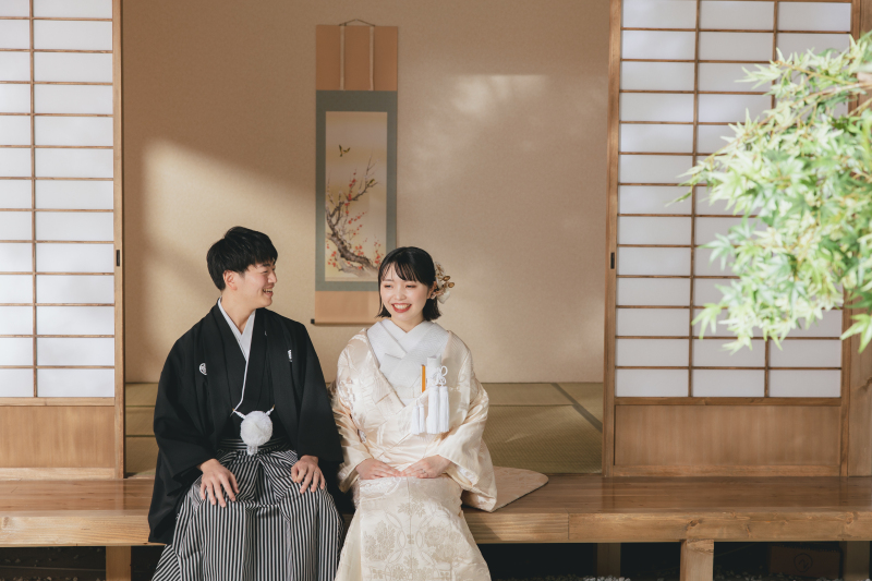 屋内庭園で叶う!お二人だけのフォトウェディング