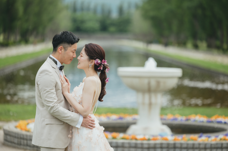 前田森林公園で、緑たっぷりのウエディングフォト！