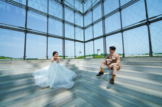 冬のモエレ沼公園ロケーション撮影♪