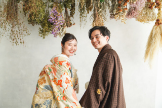 ドライフラワー&times;色打掛が叶う！スタジオSOLAのハウススタジオ