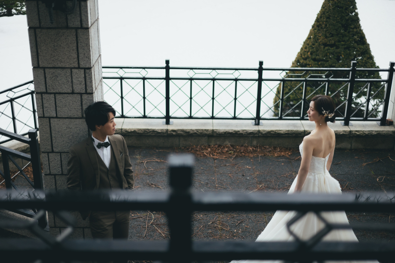 雪の中で幻想的なウェディングフォトに…♡