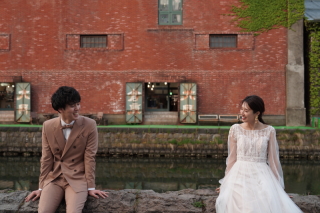 小樽ロケーションで、レトロ可愛いウエディングフォト！