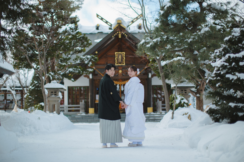 1月〜2月！西野神社で和装ロケーション撮影！☃️