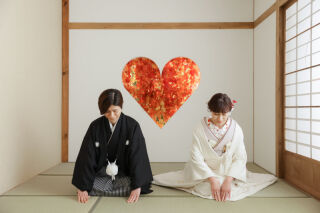 新年の1月！！屋内庭園スタジオで和装撮影✨