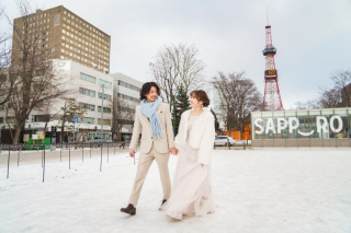 札幌の街ロケーションは大通公園で決まり♪