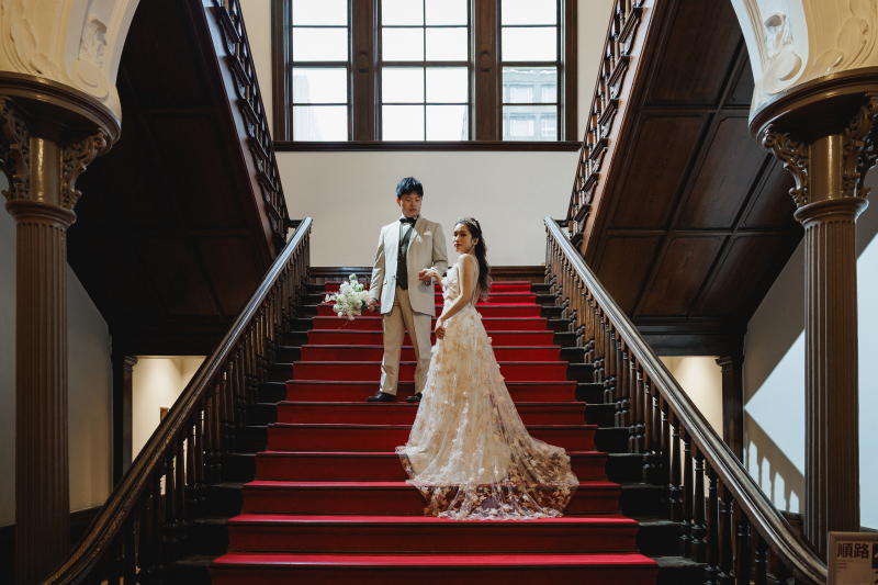 リニューアルしたNEW道庁でクラシカルウェディングフォト