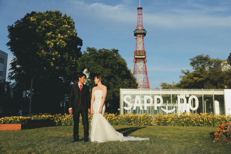 ！新着！【大通公園・すすきの】夜のネオン輝くウエディングフォト！
