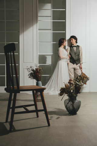 ハウススタジオでオシャレに可愛いウエディングフォト♫