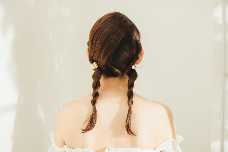 スタジオに映えるオシャレヘアメイク