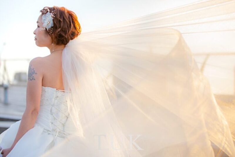 【結婚式前撮り】春のみなとみらい撮影！美麗なマジックアワーショット