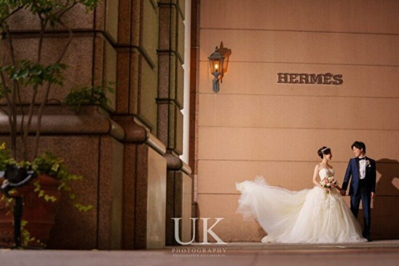 【結婚式前撮り】神戸港の夜景とプロポーズの場所で記念に残るウェディングフォト!