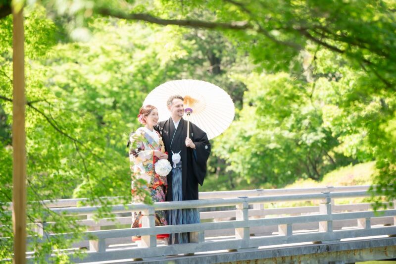 和装が一層映える✨新緑シーズンの庭園フォト！