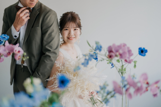 【大阪フォトウエディング】夏はスタジオ!秋は紅葉!季節に合わせて快適に前撮り!