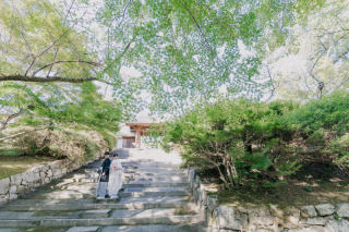 【大阪フォトウエディング】秋前撮り!毘沙門堂で前撮り!