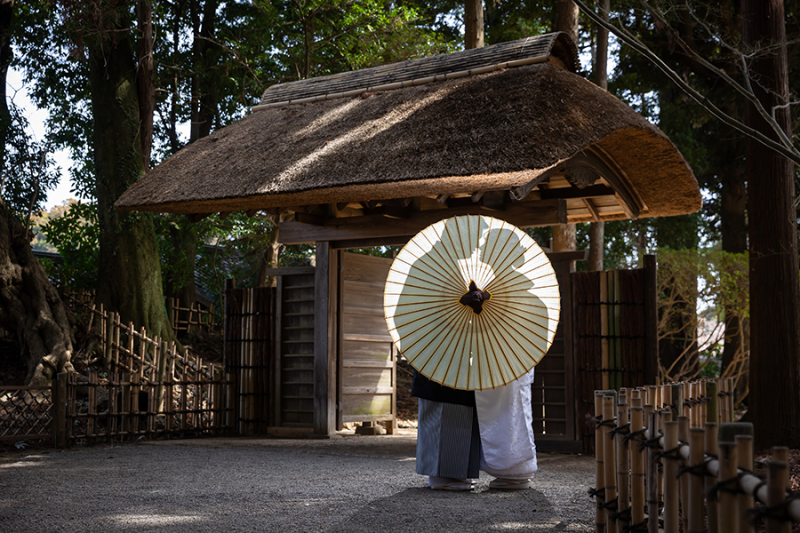 ～和装番傘ショット～