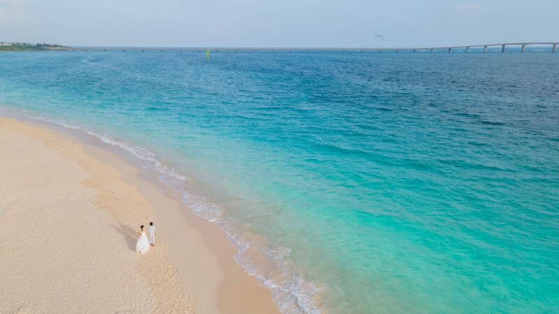曇りでも宮古島の海はきれい！