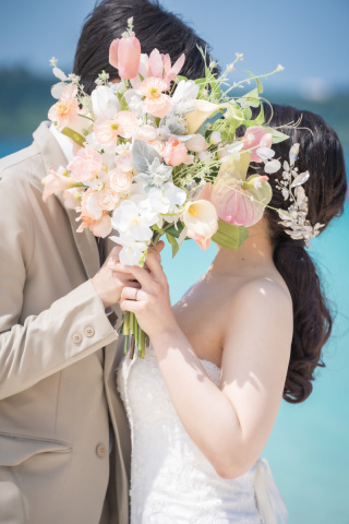 ブーケはすべて手作りです♬