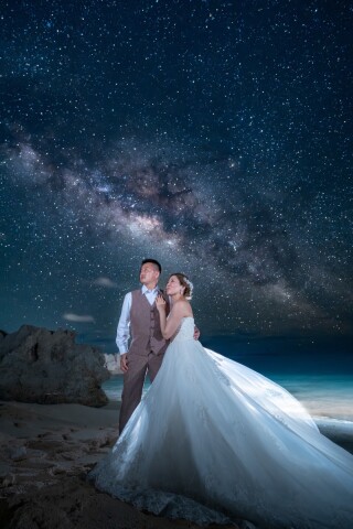 満点の星空の下で◎