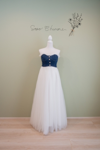 デニムビスチェでイメチェン！